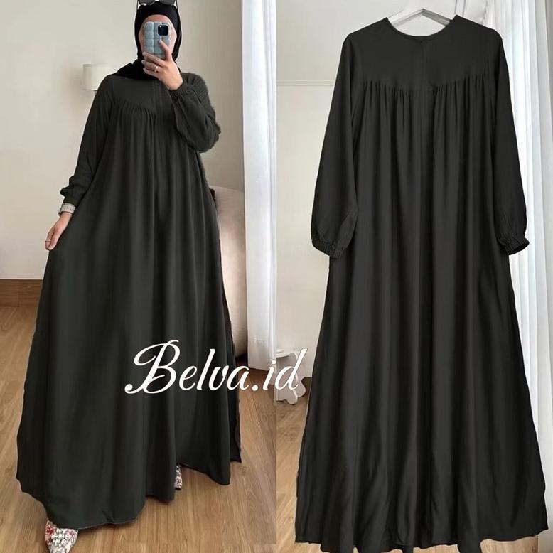 Promo Gamis Polos Ld 130//140 Gamis Jumbo Semi Abaya Rayon Twill Nagita Jumbo Maxy Halwa Dress Super