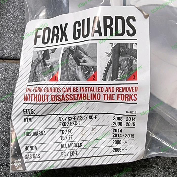 Forkguard Fork Guard Cover Shock Usd Depan Ktm 125 250 Sx Excf Sxf Exc Original Dan Terpercaya