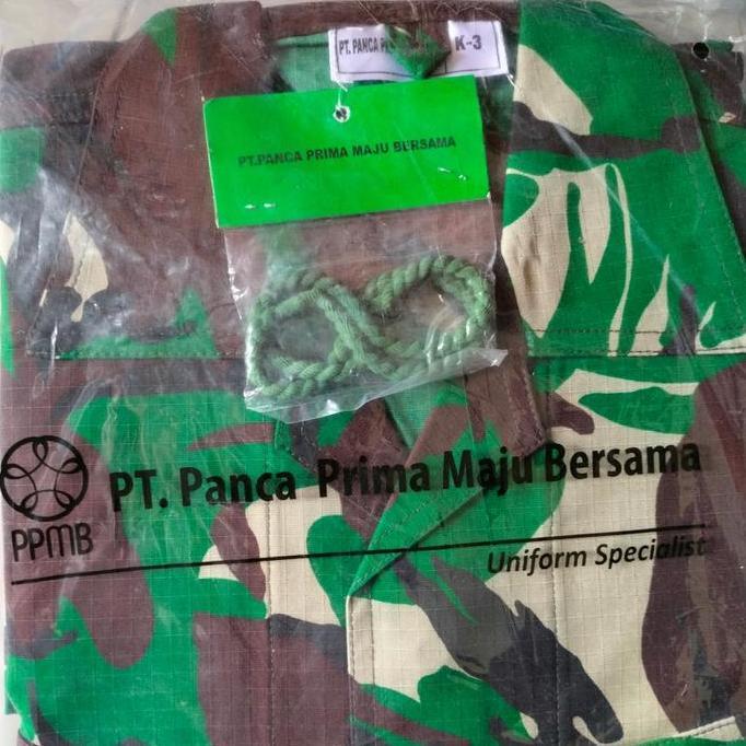 PT Panca Prima Maju Bersama Baju Seragam Pria Jatah PDL TNI Anti Luntur Tahun 2022/2023/2024 Safety 