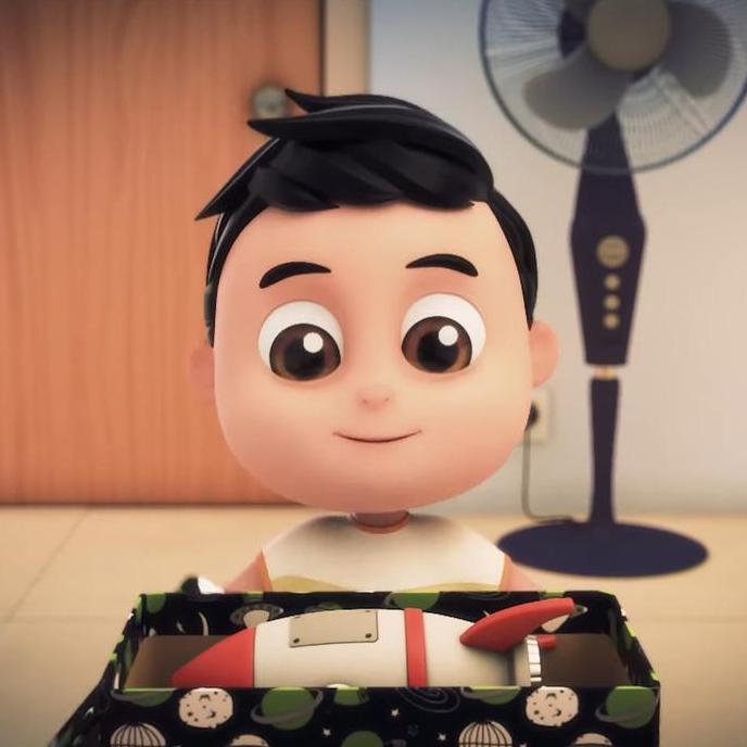 Mainan anak laki perempuan edukasi Rocket Roket Nussa Nasa Pesawat