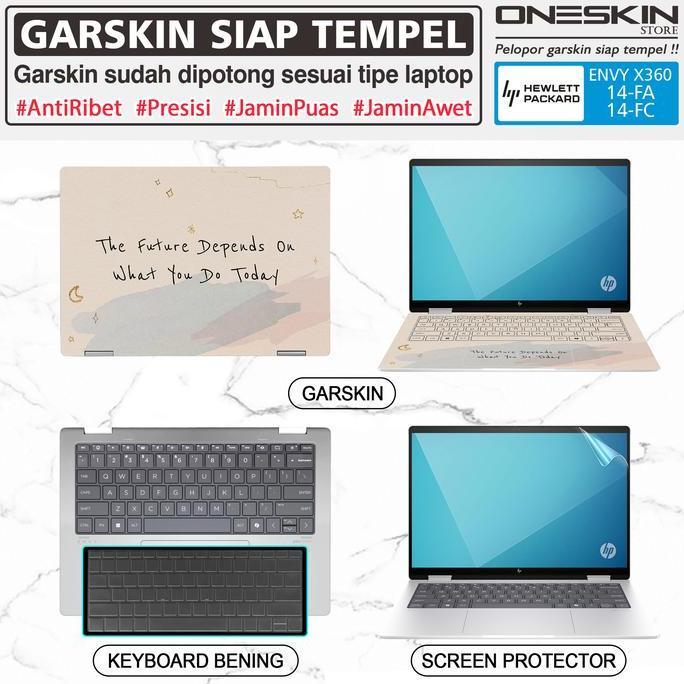 Garskin Sticker Laptop Pelindung Screen Keyboard Protector HP Envy x360 14-fc fc0555tu fc0666tu fc07