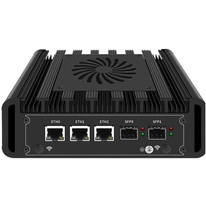 Industrial Mini Pc Bkhd H31F 3L2S Intel Core I3 Gen13 N300 Es 3Lan 2.5G I226V 2Sfp+ 10G Intel 82599 