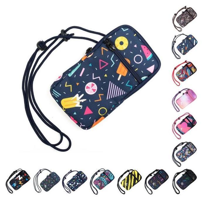 tas hp sling phone pouch kanvas pria wanita