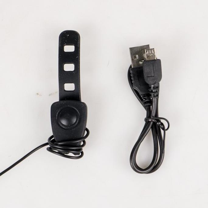 Promo Lampu Sepeda Depan Cas Dengan Klakson / Lampu Led Sepeda / Lampu Sepedah Di Cas / Lampu Sepeda