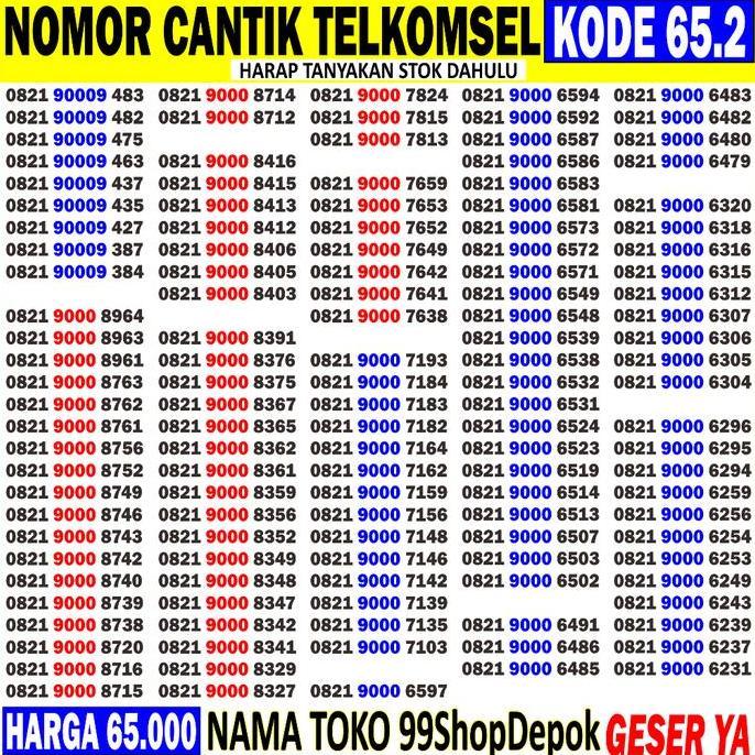 Nomor Cantik Simpati 7000 - Kartu Perdana Simpati Cantik - No Cantik