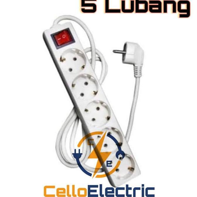 Trikup- Stop Kontak Kabel / Kabel Roll / Stop Kontak + Kabel 2 3 4 5 Lubang