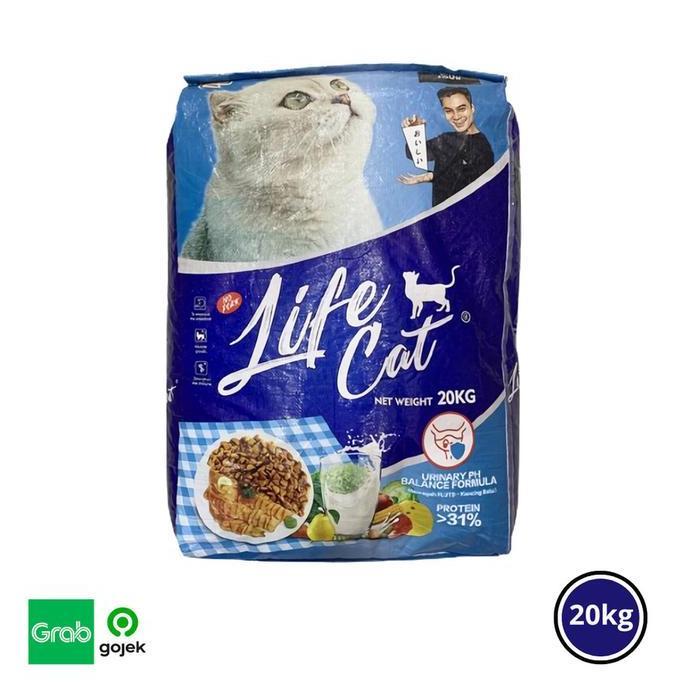 TERMURAH - MAKANAN KUCING DRY FOOD LIFE CAT 20 KG