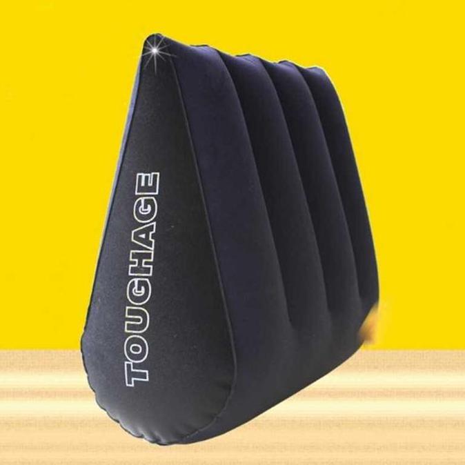 TERBARU - Bantal Bentuk Segitiga Tidur Olahraga Tiup Pompa Waterproof Serbaguna