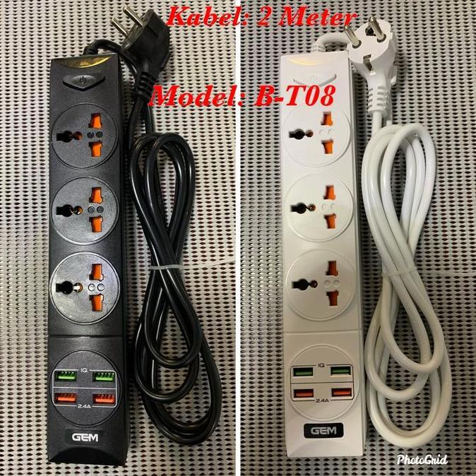 Trikup- Stop Kontak Port Usb Charger Colokan Listrik Power Socket B-T08