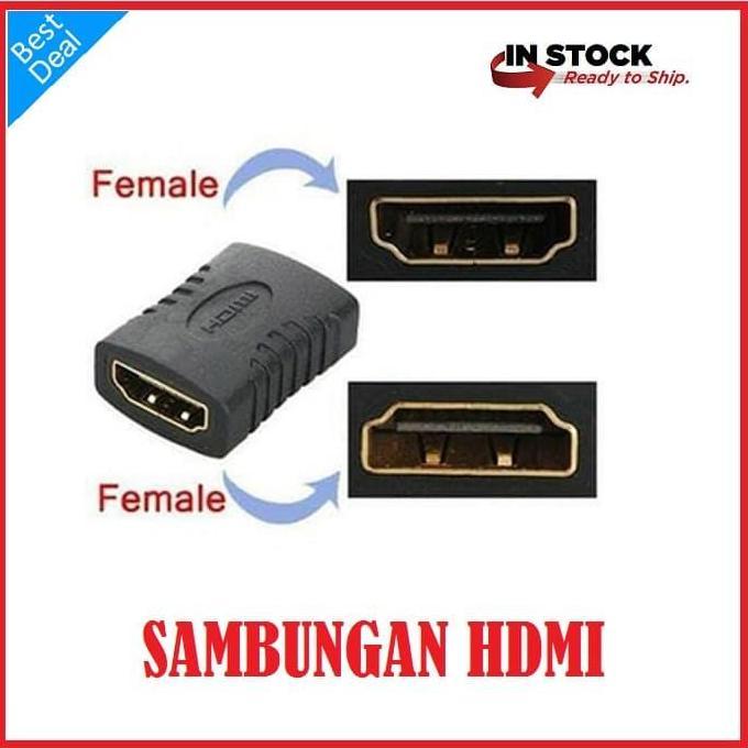 Sambungan Hdmi [Connector F To F Hdmi ] Adaptor Kabel Hdmi Ke Hdmi