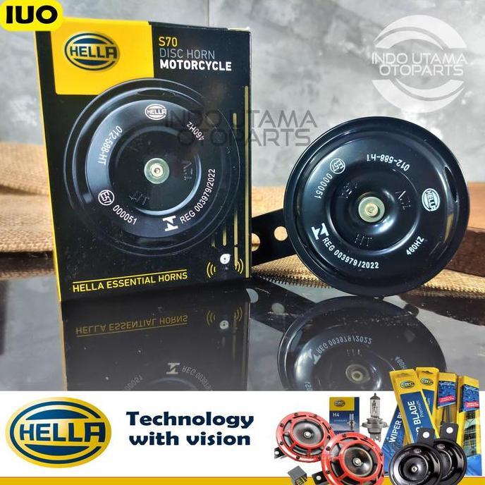 Klakson Hella Motor 12V Single Disc Horn S70 Klakson Motor Hella