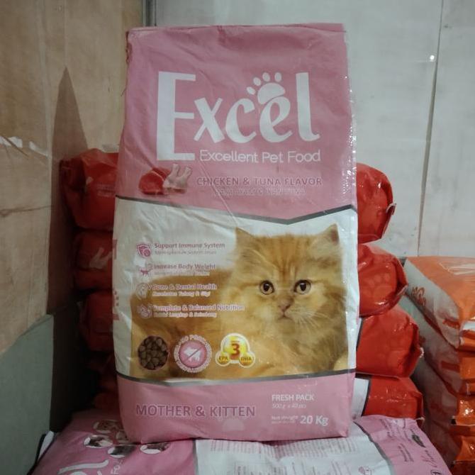 TERBARU - Excel Kitten & Mother Makanan Anak kucing 20 kg - Excel mother&kitten