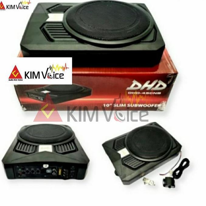 BEBAS ONGKIR - Subwoofer Kolong DHD-450NB 10 Inch Slim Subwoofer