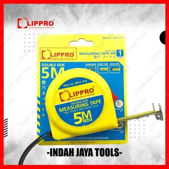 Mjerni- Lippro S811-519 Meteran 5 M - Rol Matic Alat Ukur Pengukur Meter