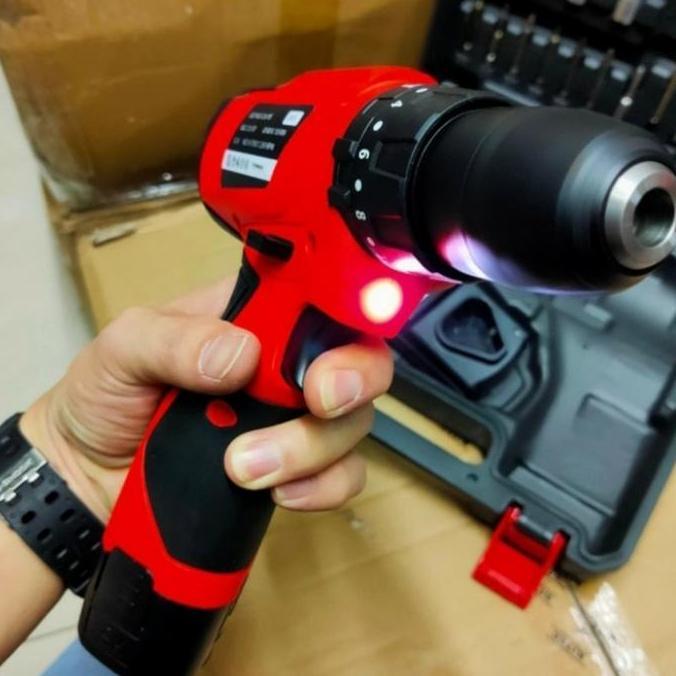 Ready Mesin bor baterai hammer beton cordless Bitec drill besi kayu