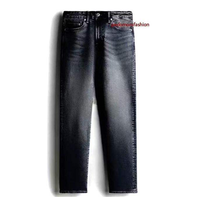 jasilbeny - celana jeans reguler loose fit denim standar pria  straight  panjang