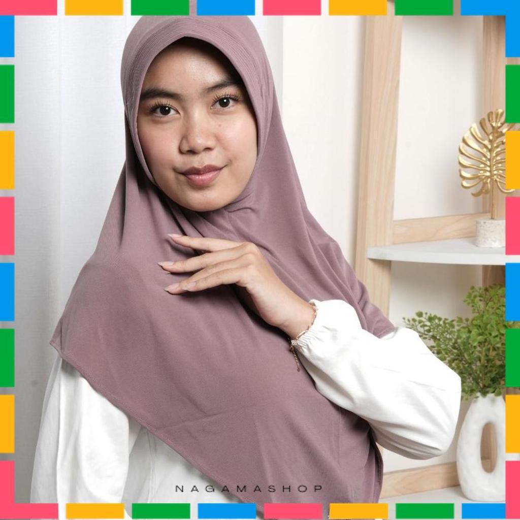 Jamilah Hijab Daily 80 Hijab Jersey Lembut Nyaman Bergo Instant Jamilah Daily