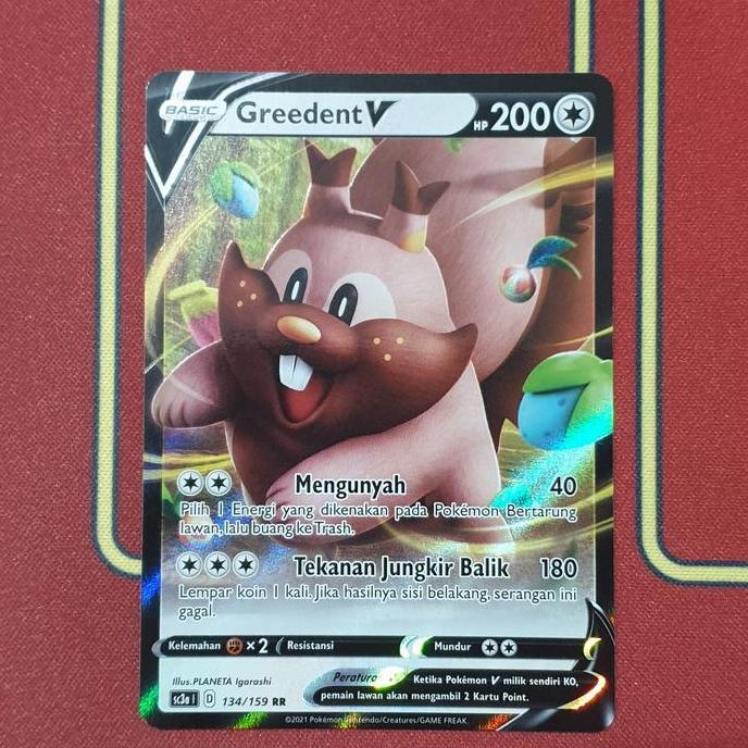 Greedent V RR - Pokemon TCG Indonesia