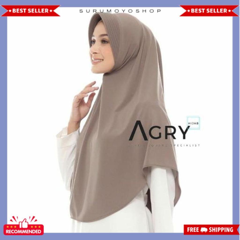 Agry Jilbab Instan Jumbo Jersey Premium