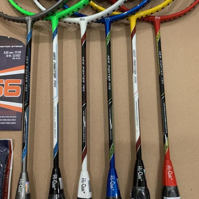 Raket Badminton Hiqua Hq New Fighter 730/750/760/770/780/790 +Grip Ori