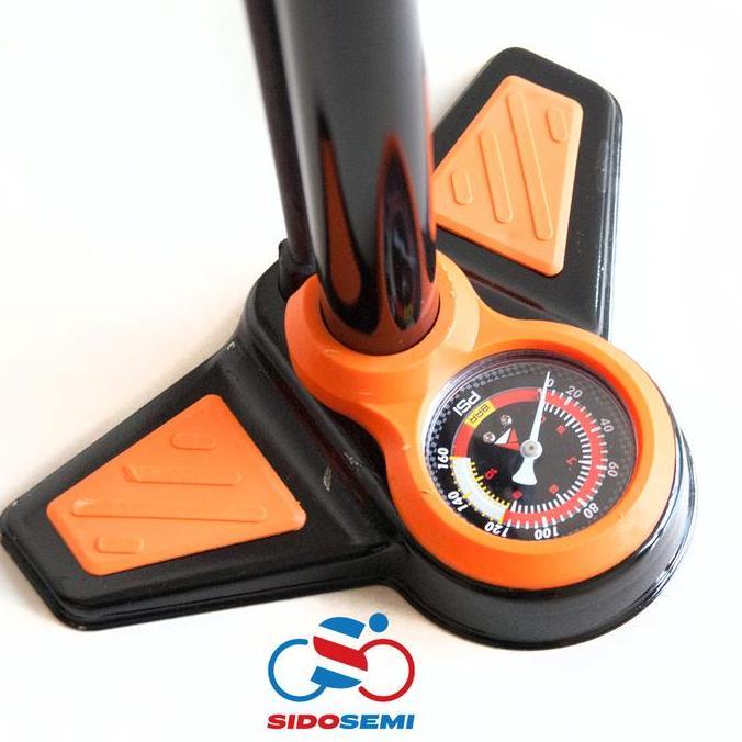 Promo Pompa Angin Ban Sepeda dan Motor Meter Tekanan Steel Avand Diskon