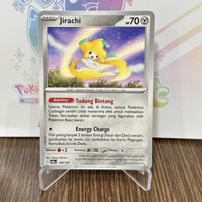 Kartu Pokemon Indonesia - Terastral Festival Indonesia - Jirachi 108/187