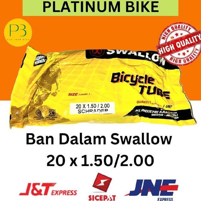 Promo Ban Dalam Sepeda 20 X 1.50/2.00 Sepeda Mini Bmx Lipat Swallow Original Cod