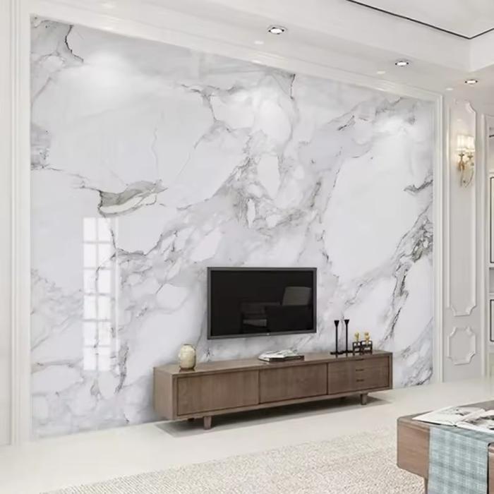 UV Marmer Marble Board PVC Wall Marmer Board Dekorasi Dinding Kamar Mandi Backdrop TV Corak Marmer