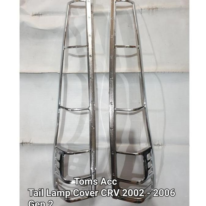 Tail Lamp Cover CRV 2002 2004 Gen 2 Garnish Lampu Belakang Krom