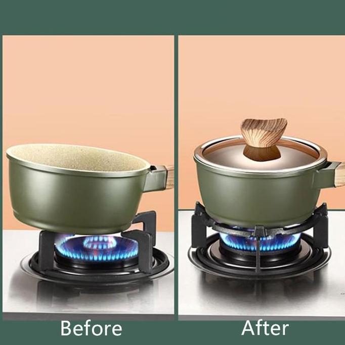 Youii- Tatakan Kompor Gas /Tatakan Bulet Nampan Dudukan Kompor Gas /Tatakan Gas Bahan Besi/ Penyangg