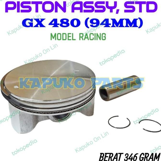 GX 480 PISTON ASSY STD 94MM MODEL RACING UNTUK MESIN PENGGERAK HONDA