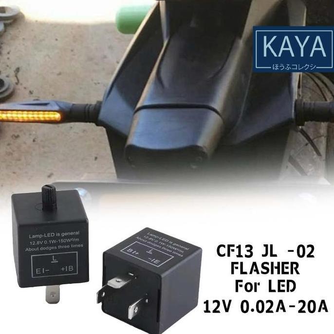 Relay Flasher Mobil  3-Pin Adjustable Flasher Lampu Sein Flasher Sen Flasher Lampu Sein