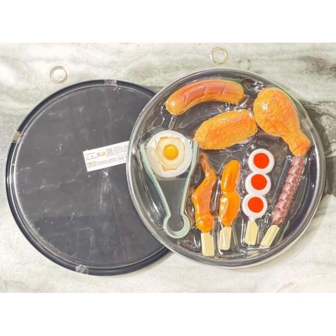 Mainan Masak Masakan Barbeque BBQ Nampan Bulat SS1588