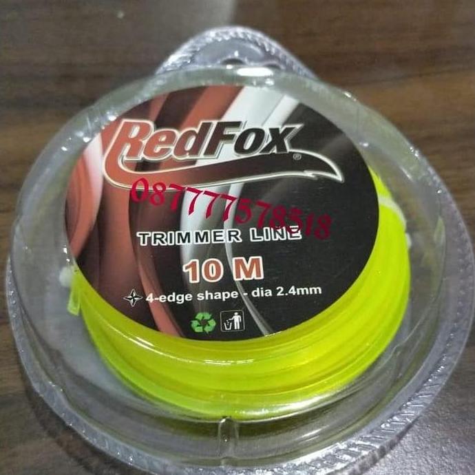nylon redfox 10 meter. senar mesin potong rumput gendong