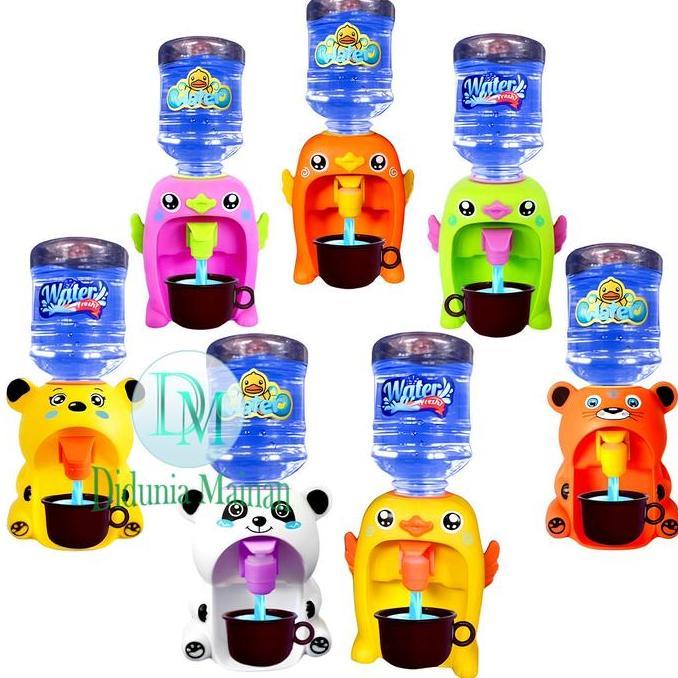 Mainan Edukatif Anak Galon Portable Karakter Bebek Mini Water Dispenser