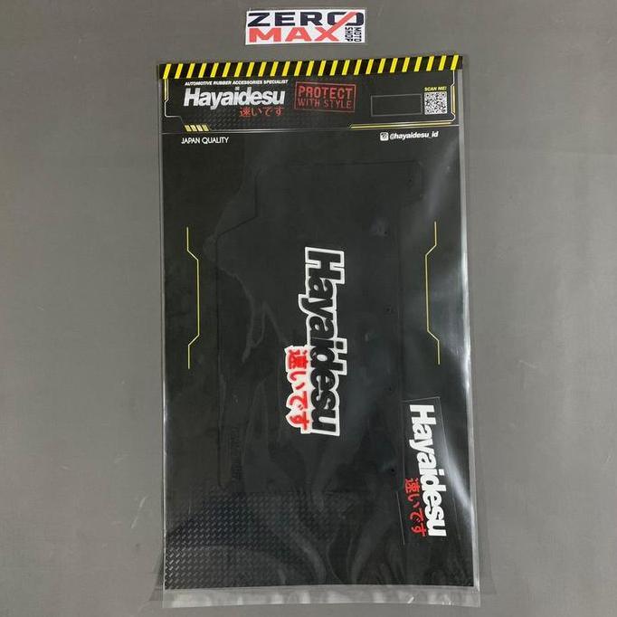 Mudflap Mud Flap HAYAIDESU Karet Penahan Lumpur Beat FI ESP Black