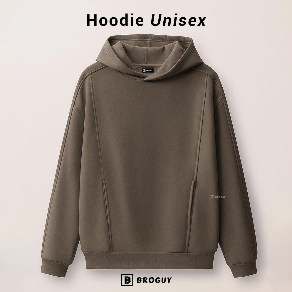 Termurah Broguy Hoodie Pria Wanita Unisex Fleece - Olive