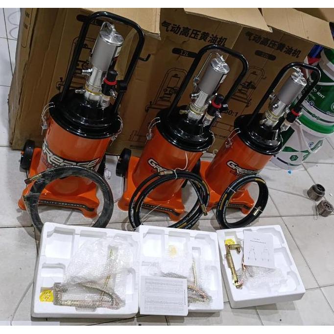 Air Pneumatic Grease Pump GREENER 12 L Alat Pelumas  Grease
