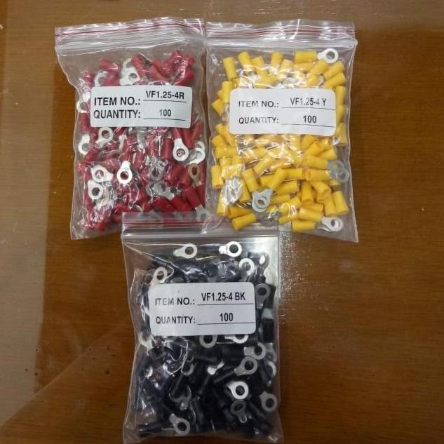Ready stock Skun O Skun Ring 1,25-4 Warna / Skun Kabel 1,5mm