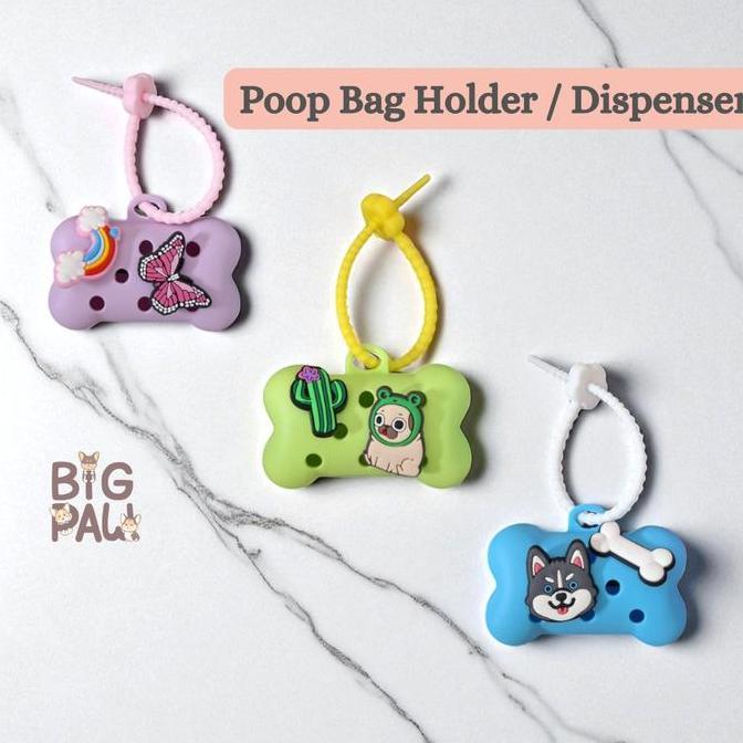 Ready BigPaw Poop Bag Holder / Poop Bag Dipenser | Kapsul Poop Bag Dispenser Kantong Pup Anjing Kuci