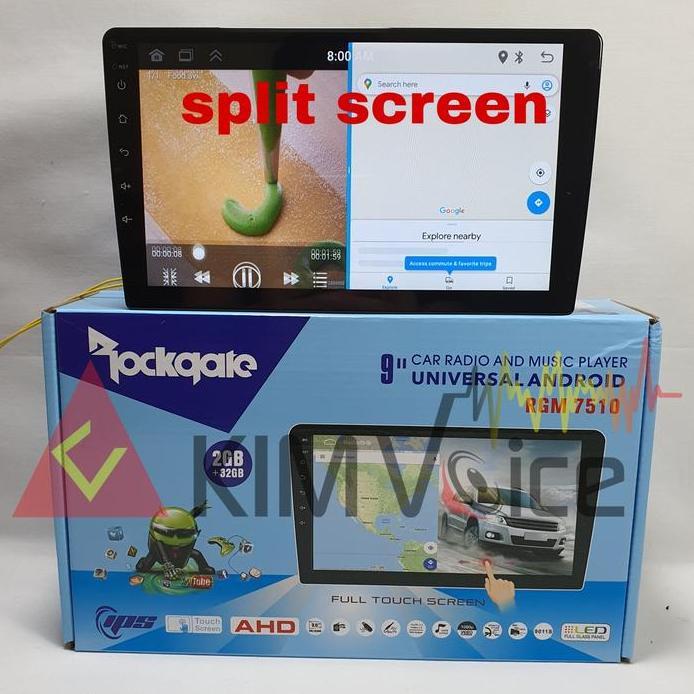 Head unit Android Rockgate RGM 7510 9 inch RAM 2/32GB