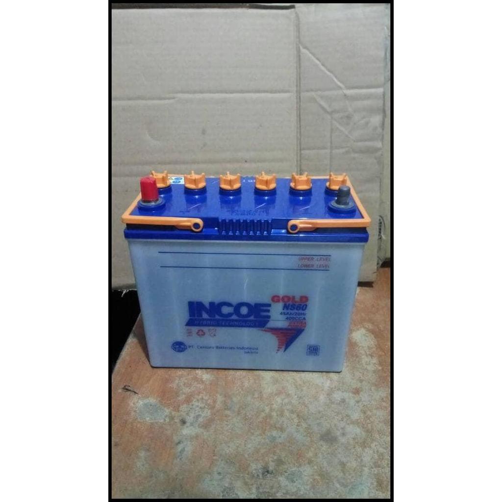 HOT DEAL AKI ACCU INCOE NS60 12V 45AH AMPER GOLD HYBRID 