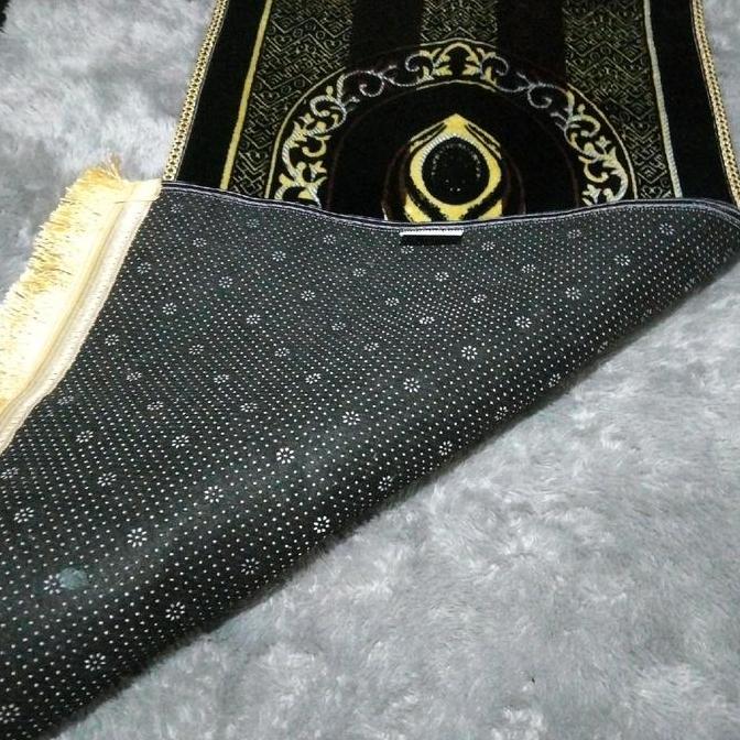 Murah Sajadah Tebal Sajadah Anti Slip Sajadah Kiswah Sajadah khusus Hitam Sajadah ukuran 55 x 110 cm