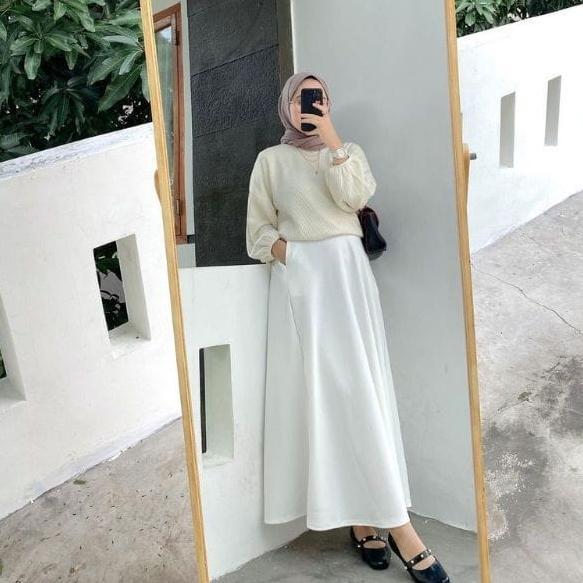 Original ROK POLOS A LINE / ROK SHAKILA / Flare A-line korean stlye | ROK A LINE POLOS | ROK POLOS P