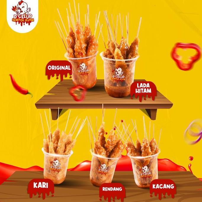 Paket Usaha Kemitraan  Siap jualan D'Celup Sempol Ayam Siap Jualan Masak