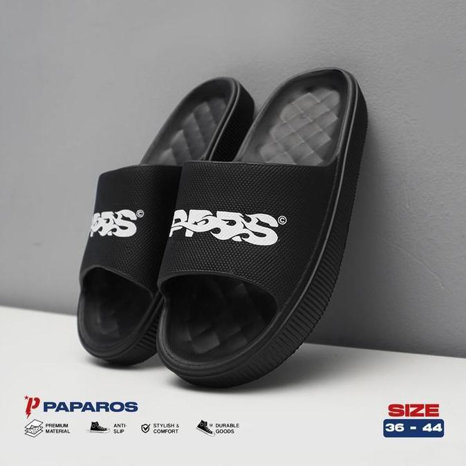 Paparos Footwear Cube Series Sandals Sandal Pria Sendal Selop Jelly Karet Eva Casual Pria Anti Slip 