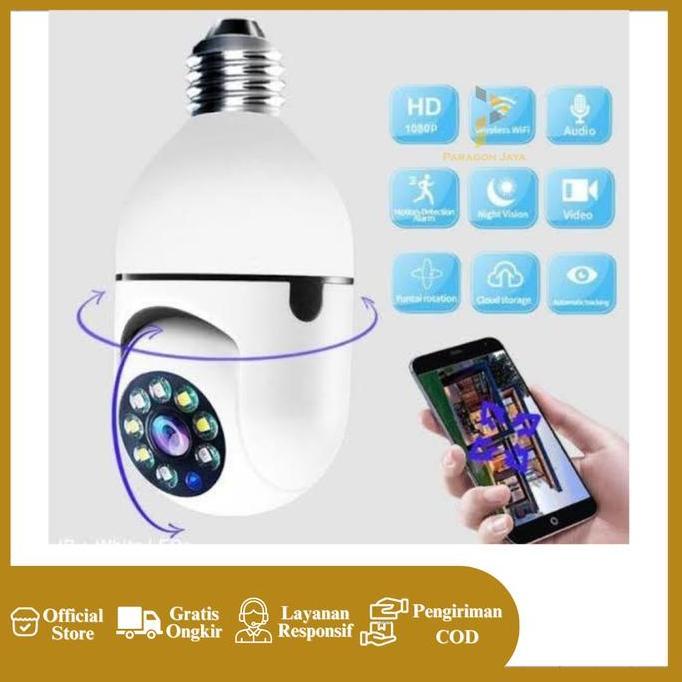 VERNIZCO IP Camera Smart Cctv Bohlam APP V360 Panoramic Ip Kamera CCTV
