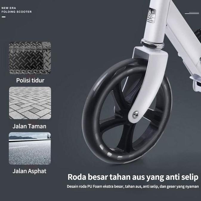 Scooter Dewasa Skuter - Skuter Dewasa - Terdapat Rem Tangan Dan Cakram