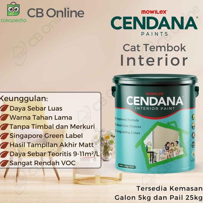 (HM) CAT TEMBOK MOWILEX CENDANA - PUTIH 101