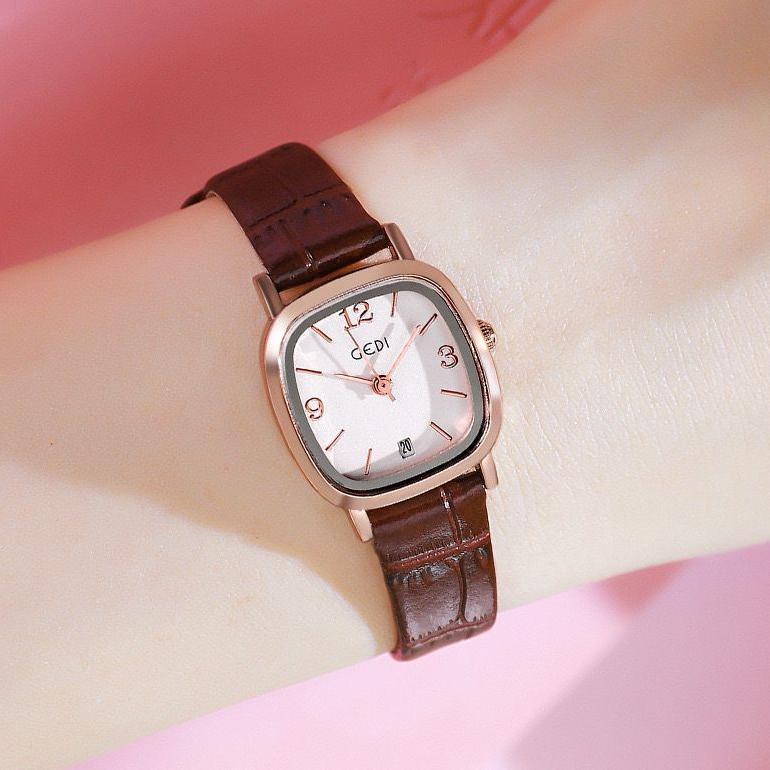 Jam Tangan Wanita GEDI Basic Korea Strap Jam Tangan Analog Fashion